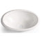 Hand Hammered Aluminum 17 inch Oval Drop In Bathroom Sink - White